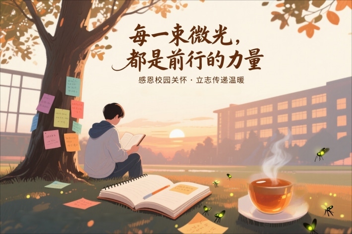 jimeng-2025-10-20-8966-✨ 为您打造的温暖温馨海报提示词: __画面主体:__ 一位大学生在校园梧桐树....png